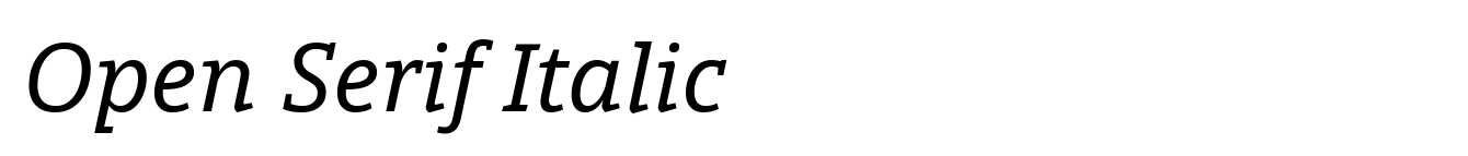 Open Serif Italic image